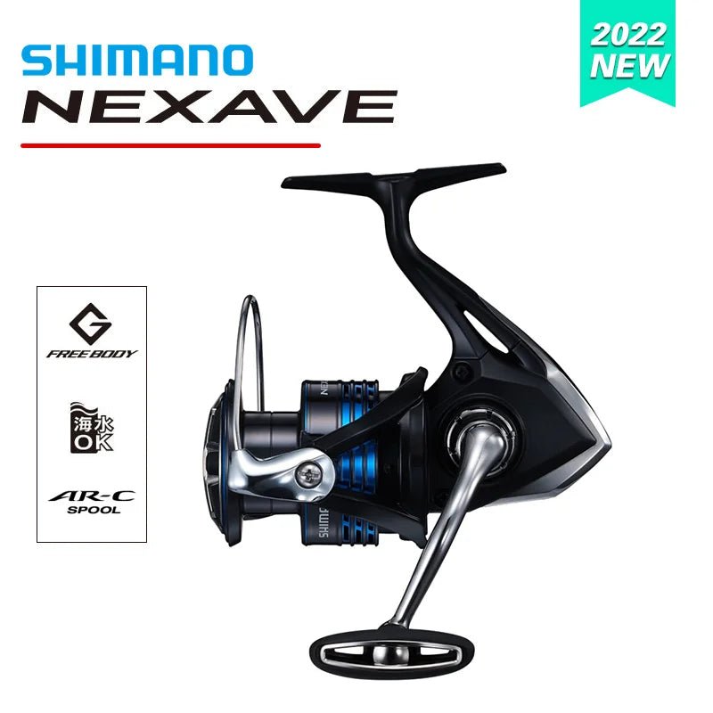 SHIMANO NEXAVE Spinning Reel – 3+1BB | Max Drag 11kg | Saltwater & Freshwater | Sizes 1000–5000 - ProFishingHub