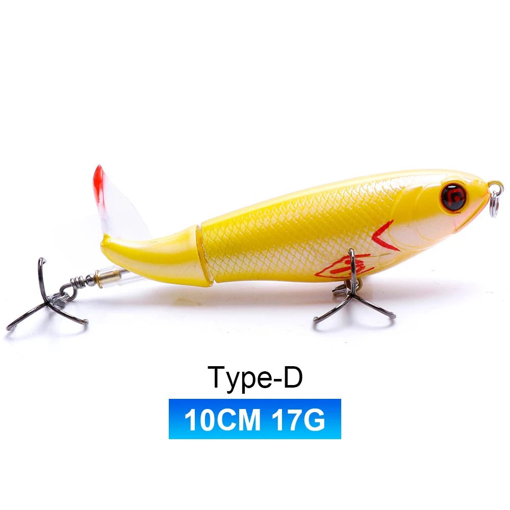TREHOOK Topwater Double - Blade Popper Lure – 7.8cm 8g Floating Artificial Bait with BBK Treble Hooks - ProFishingHub