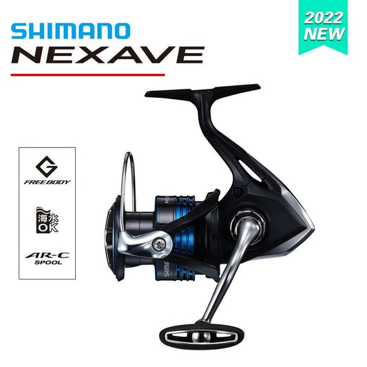 SHIMANO NEXAVE Spinning Reel – 3+1BB | Max Drag 11kg | Saltwater & Freshwater | Sizes 1000–5000 - ProFishingHub