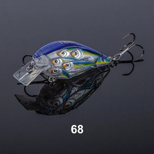 NOEBY Floating Minnow Crankbait 60mm 12.5g – Shallow Diving Crank Bait for Pike, Perch, Bass, Trout
