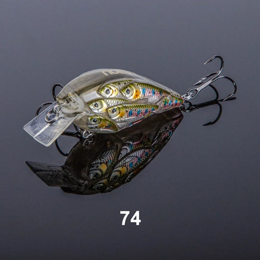 NOEBY Floating Minnow Crankbait 60mm 12.5g – Shallow Diving Crank Bait for Pike, Perch, Bass, Trout